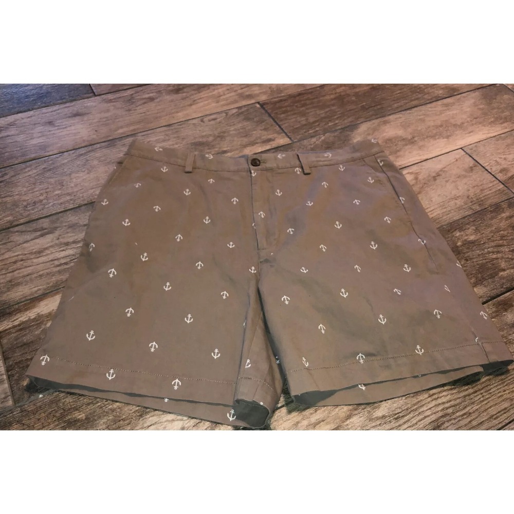 Men's‎ Amazon Essentials Anchors Khaki Beige Shorts Size 38
